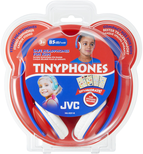JVC HA-KD7-R-E Headphones Wired Head-band Music Blue, Red, White – image 2