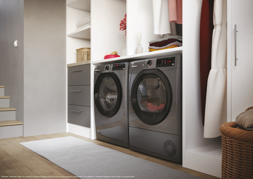 Hoover H-Dry 350 Hre C10TBER-8 WiFi-enabled 10 kg Condenser Tumble Dryer - Graphite, Silver/Grey - image 8
