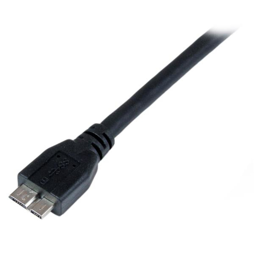 StarTech.com 1m 3 ft Certified SuperSpeed USB 3.0 A to Micro B Cable Cord - USB 3 Micro B Cable - 1x USB A (M), 1x USB Micro B (M) - Black (USB3CAUB1M) USB-kabel 1m Sort – billede 3