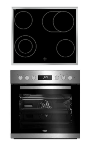 Beko BUM22322X1 ēdienu pagatavošanas ierīce Keramika Elektriskā plīts