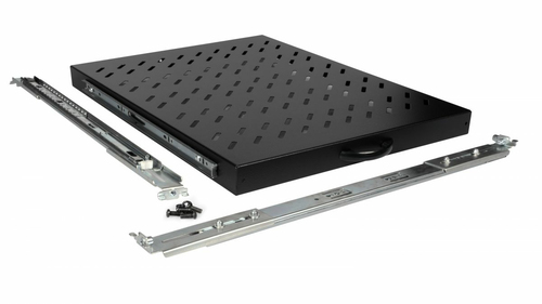 Equip legplanken variabel 19" voor Serverschränke, 1U 80cm zwart, afbeelding 2