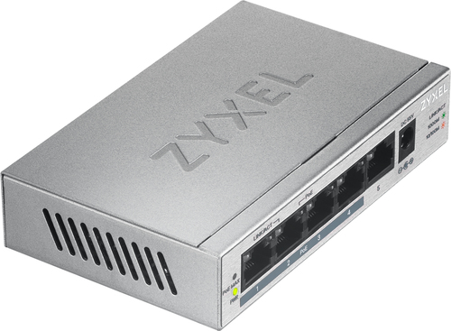 Zyxel GS1005HP 5-Port Unmanaged Desktop Wall-Mountable Switch - image 3