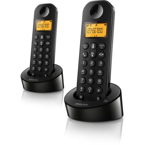 Philips D1202B/44 telephone DECT telephone Caller ID Black