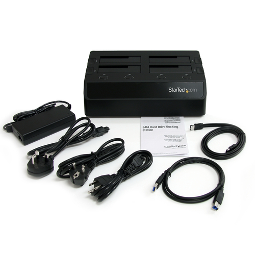 StarTech.com 4 Bay eSATA USB 3.0 to SATA Hard Drive Docking Station for 2.5/3.5 HDD – image 9