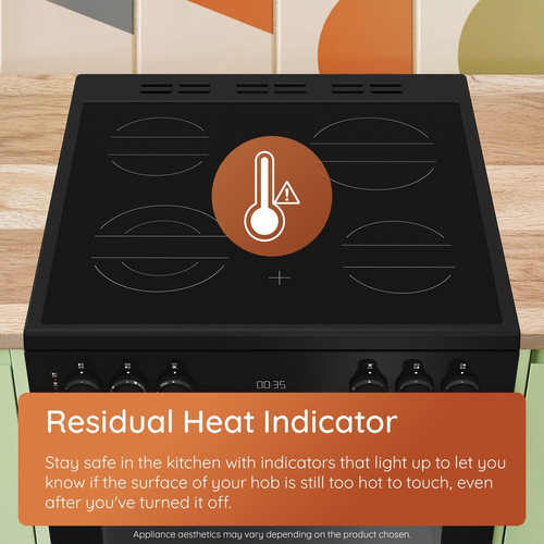 Hotpoint HTE6VDCB1 Single Oven Electric Cooker with Ceramic Hob - Black - A Rated, Black - image 4