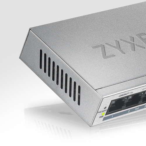 Zyxel GS1005HP 5-Port Unmanaged Desktop Wall-Mountable Switch - image 8