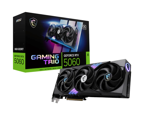 MSI GEFORCE RTX 5060 8G GAMING TRIO OC видеокарта NVIDIA 8 GB GDDR7