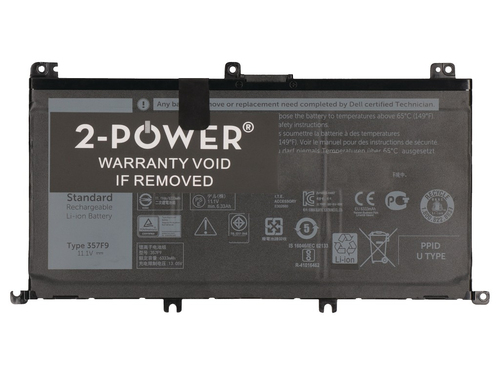 2-Power Main Battery Pack - Batterij voor laptopcomputer (normale levensduur), afbeelding 3