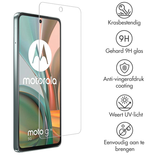 Accezz Gehard Glas Screenprotector Motorola Moto G75 5G, afbeelding 2