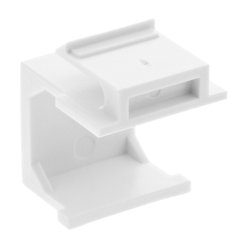 Product image: InLine Keystone SNAP-In blind cover for module slot, white, 10 pcs.