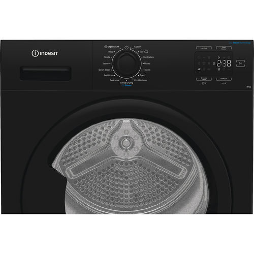 Indesit C Ysd 82D BB UK 8Kg Heat Pump Tumble Dryer - Black - A+ Rated, Black - image 6