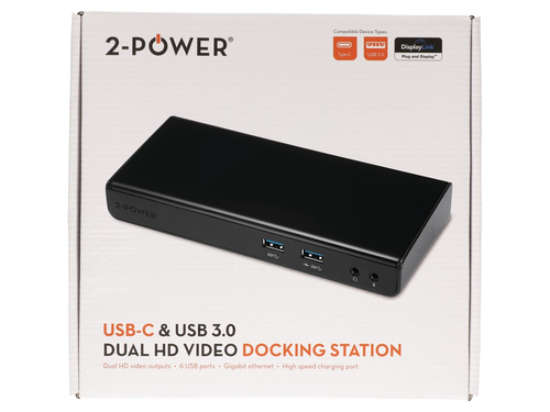 2-Power Dual Video Docking Station - Docking station, afbeelding 4