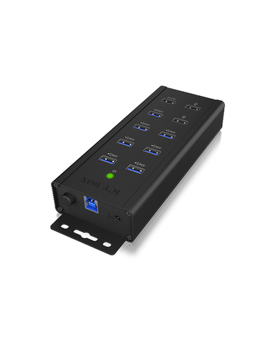 ICY BOX 7-Port - USB 30 USB-Hubs - USB 32 - 7 - Schwarz – Foto 9 von 11