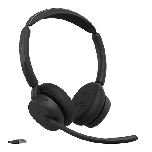 Jabra Evolve3 45 MS Stereo Black (USB-A) + Oplaadstandaard - Headset, afbeelding 3