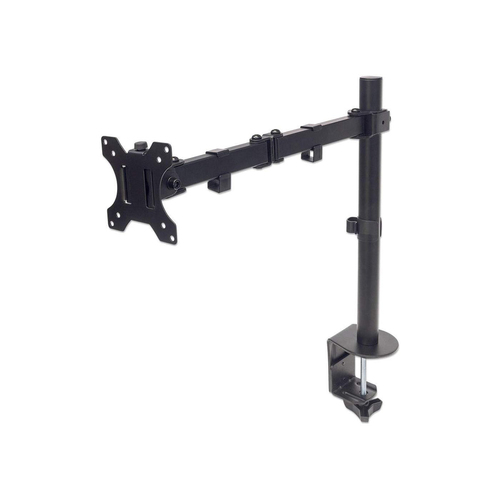 Manhattan Soporte de sobremesa para TV/monitores (Articulado), para pantallas de 13" a 27", fijación a escritorio, Compatibilidad VESA: 75×75 y 100×100 mm (verifique las dimensiones de los cuatro orificios de montaje traseros), carga máxima 8 kg imagen 2