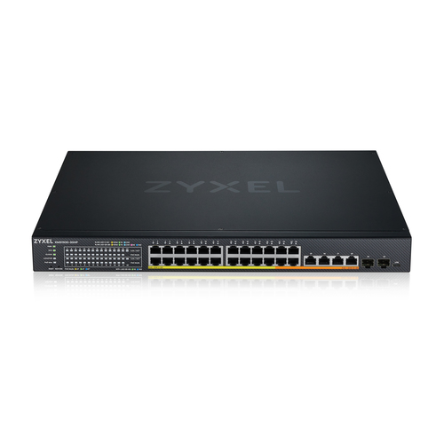 Zyxel XMG1930-30HP Управляемый L3 2.5G Ethernet (100/1000/2500) Питание по Ethernet (PoE) 1U Черный