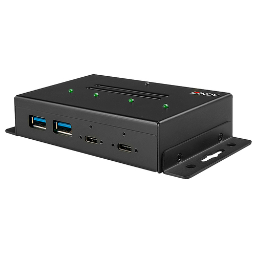 Lindy USB 3.1 Gen 2 Type C Metall Hub 4 Port, afbeelding 3
