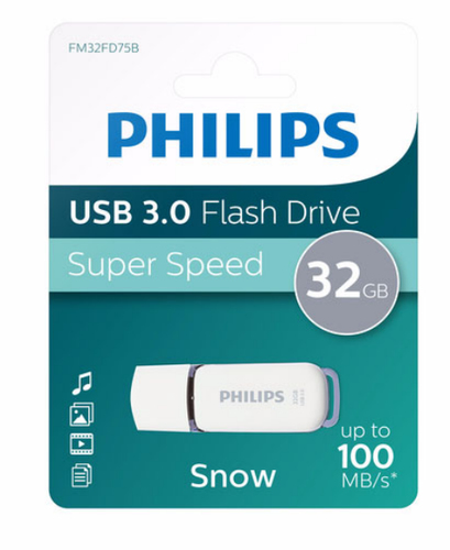 Philips FM32FD75B USB flash drive 32 GB USB Type-A 3.0 (3.1 Gen 1) Wit, afbeelding 2