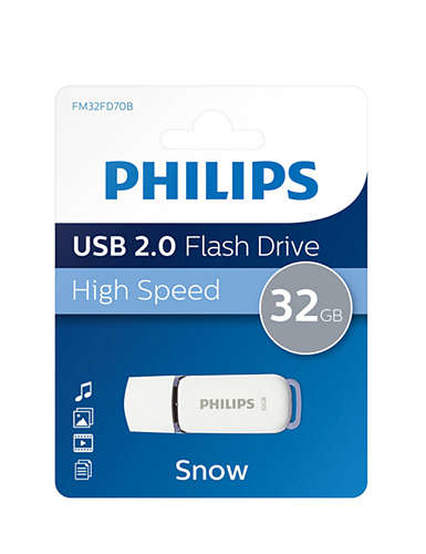 Philips FM32FD70B USB flash drive 32 GB USB Type-A 2.0 Wit, afbeelding 3