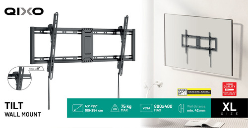 Qixo QXTVWALLMOUNTTL75K TV mount/stand – image 2