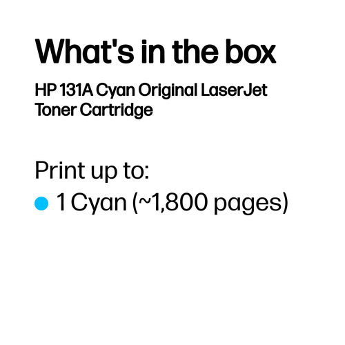 Original HP 131A Cyan Toner Cartridge (CF211A) - image 3