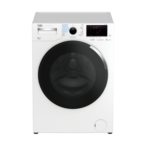Beko HTV8744X001 стирально-сушильная машина Отдельно стоящий Фронтальная загрузка Белый