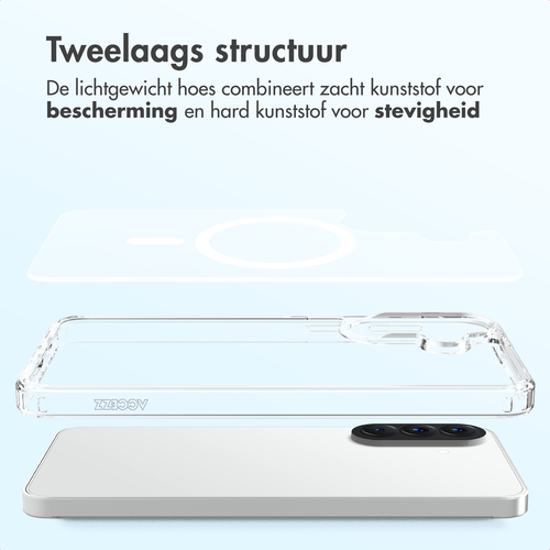 Accezz Xtreme Impact Backcover met MagSafe voor de Samsung Galaxy A57 (5G) - Transparant, afbeelding 8