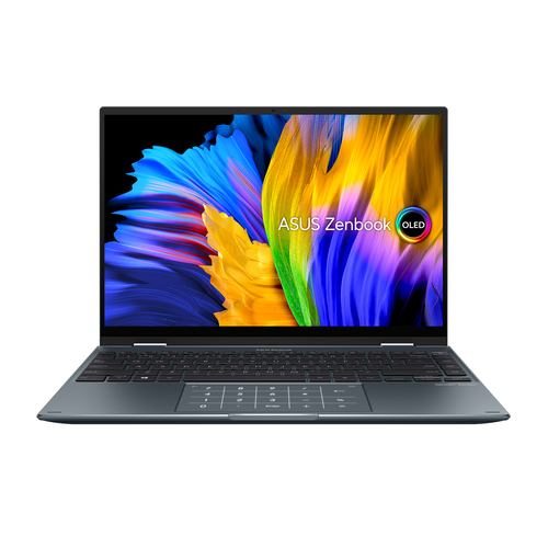 ASUS Zenbook 14 Flip OLED UP5401EA-DS59T-CA Intel® Core™ i5 i5-1135G7 Гибрид (2-в-1) 35,6 cm (14") Сенсорный экран 2.8K 16 GB LPDDR4x-SDRAM 512 GB Твердотельный накопитель (SSD) Wi-Fi 6 (802.11ax) Windows 11 Home Серый