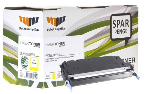 MM Yellow Laser Toner - HP 502A (Q6472A) - For HP Color LaserJet – image 1