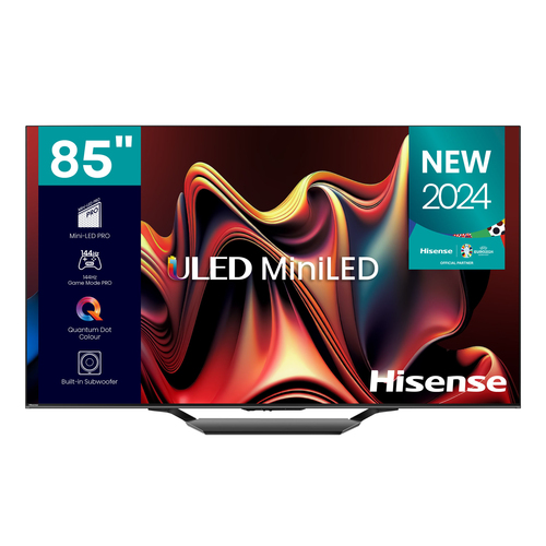 Hisense 85U7N TV 2.16 m (85") 4K Ultra HD Smart TV Wi-Fi Black 1500 cd/m²