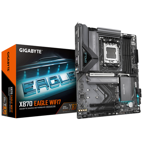 MB GIGABYTE X870 EAGLE ATX AM5 4DDR5 1HDMI 1USB32 A BT54 WIFI7 X870 EAGLE WIFI7 - Gigabyte