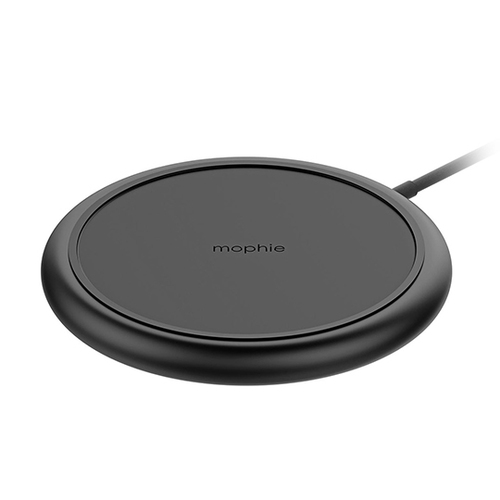 409901482 mophie Charge Stream Pad - Base de carga inalámbrica adaptador de corriente CA - 10 vatios - Apple Fast Charge FC - negro