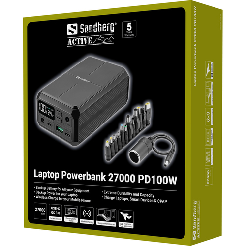 Sandberg Laptop Powerbank 27000 PD100W – image 8