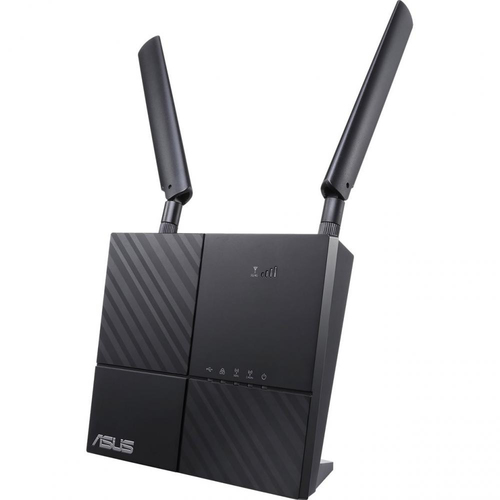 ASUS AC750 juhtmevaba ruuter Gigabit Ethernet Kaks sagedusala (2,4 GHz / 5 GHz) 4G Must