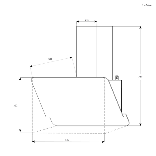 Haier 36901999 cooker hood Wall-mounted Black 308 m³/h – image 3