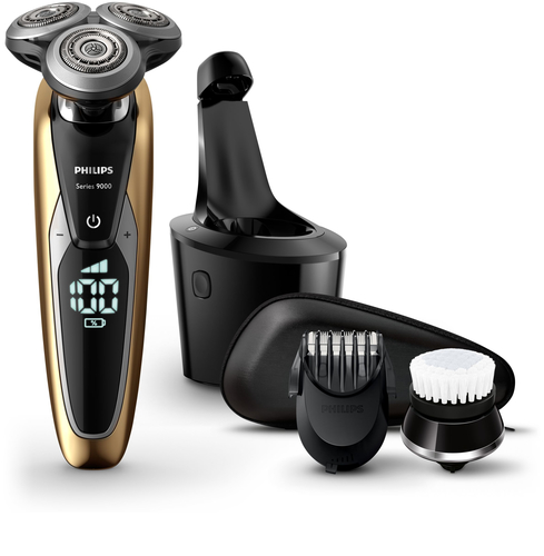 Philips SHAVER Series 9000 S9911/62 men's shaver Rotation shaver Trimmer Black, Gold – image 2