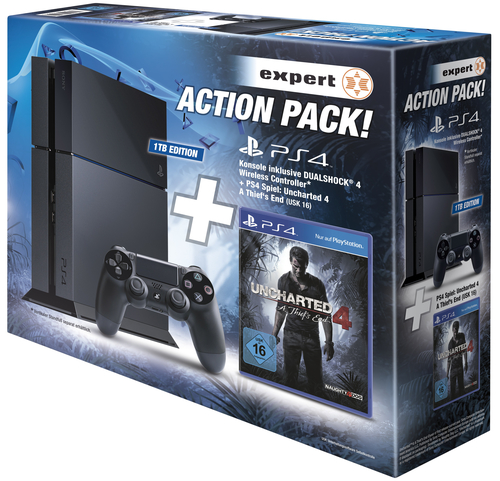 Sony Interactive Entertainment PS4 1TB + Uncharted 4: A Thief’s End