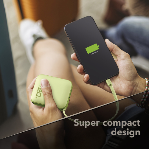 Cellularline POCKET POWER BANK 10000 mAh 20W USB-C PORT GREEN – image 6