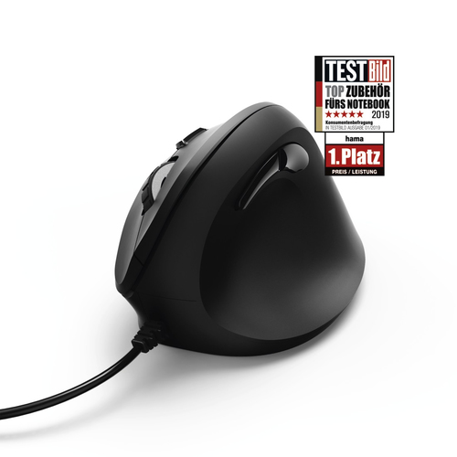 Hama Emc-500 Vertical Ergonomic Optical Mouse - Black - image 4