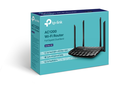TP-LINK AC1200 draadloze router Gigabit Ethernet Dual-band (2.4 GHz / 5 GHz) Zwart, afbeelding 4