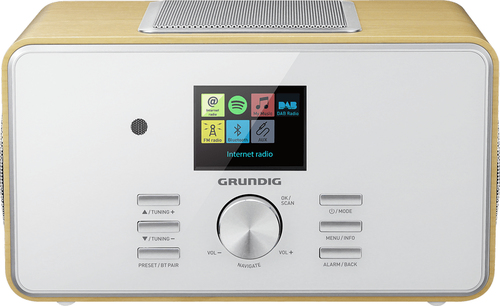 Grundig GIR1030 radio Internet White, Wood