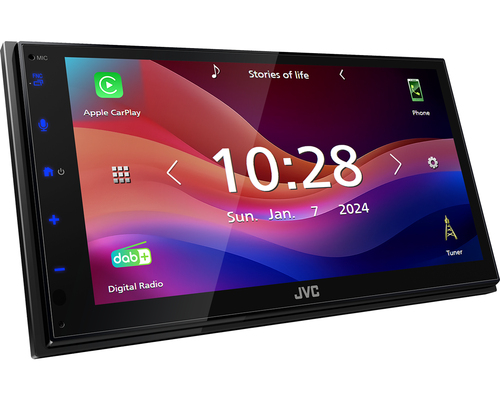 JVC KW-M695DBW Zwart, afbeelding 2