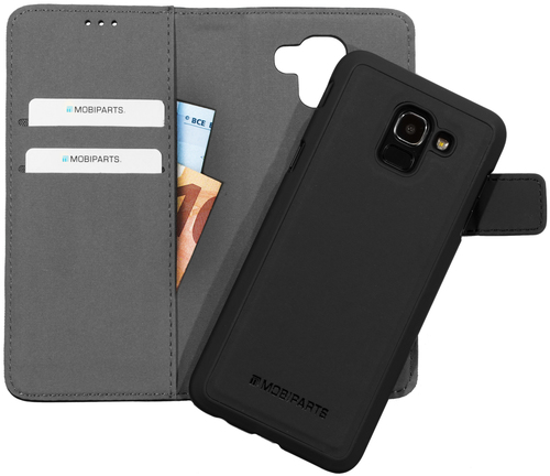 Mobiparts 2 in 1 Premium Wallet Case Samsung Galaxy J6 (2018) Black – image 1