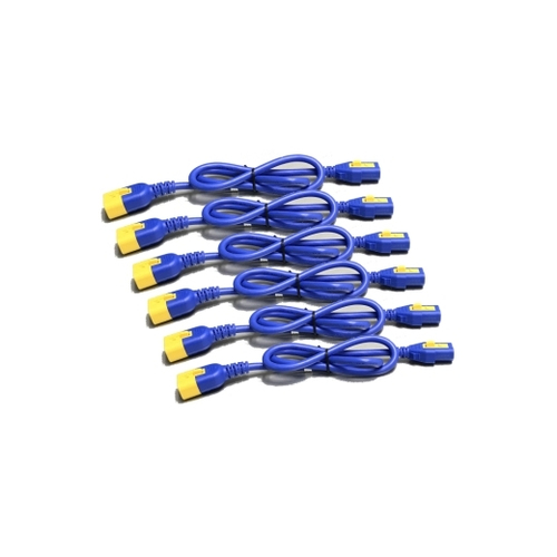 6EA 0.6M POWER CORD KIT LOCKING