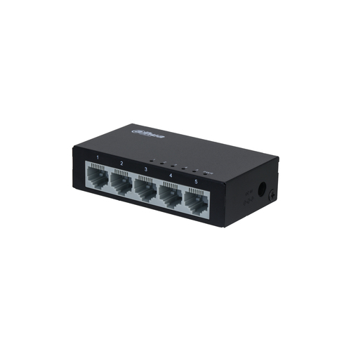 DH-PFS3005-5ET-V2 Switch Dahua Technology DH-PFS3005-5ET-V2 Switch Para Escritorio 5 Puertos/ Fast Ethernet 10/100/ Diseño Compacto/ Capa 2/ Switching 1 Gbps/ Velocidad De Reenvio De Paquetes 0.744 Mbps