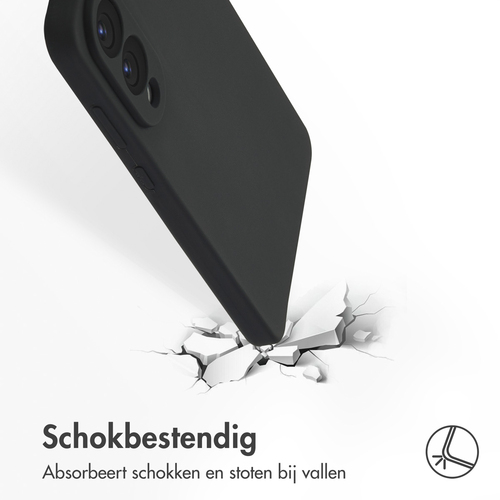 Accezz Liquid Silicone Backcover met MagSafe voor de Samsung Galaxy S25 Edge - Zwart, afbeelding 5
