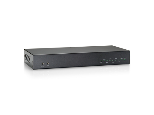 LevelOne HDMI over Cat.5 Transmitter, HDBaseT, 100m, 4 Channel Outputs, 802.3af PoE – image 2