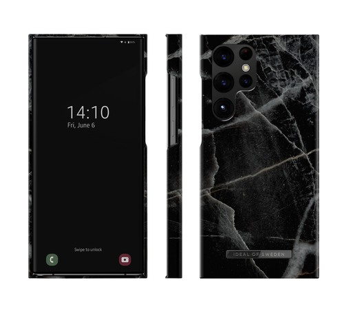 iDeal of Sweden Printed Case Galaxy S23U Black Thunder Marble – image 2