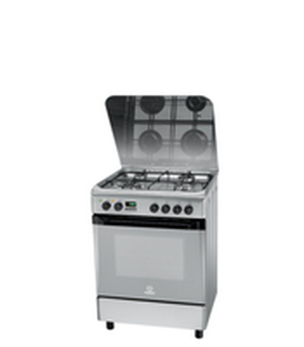 Indesit KN6T76SA(X)/I cooker Freestanding cooker Electric Gas
