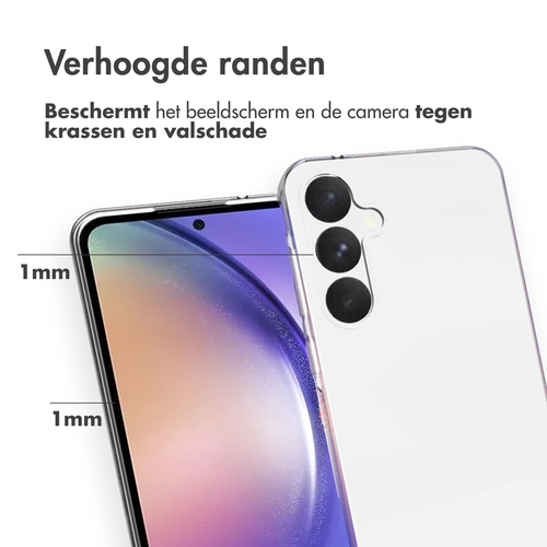 Accezz Clear Backcover Samsung Galaxy A55 - Transparant, afbeelding 3